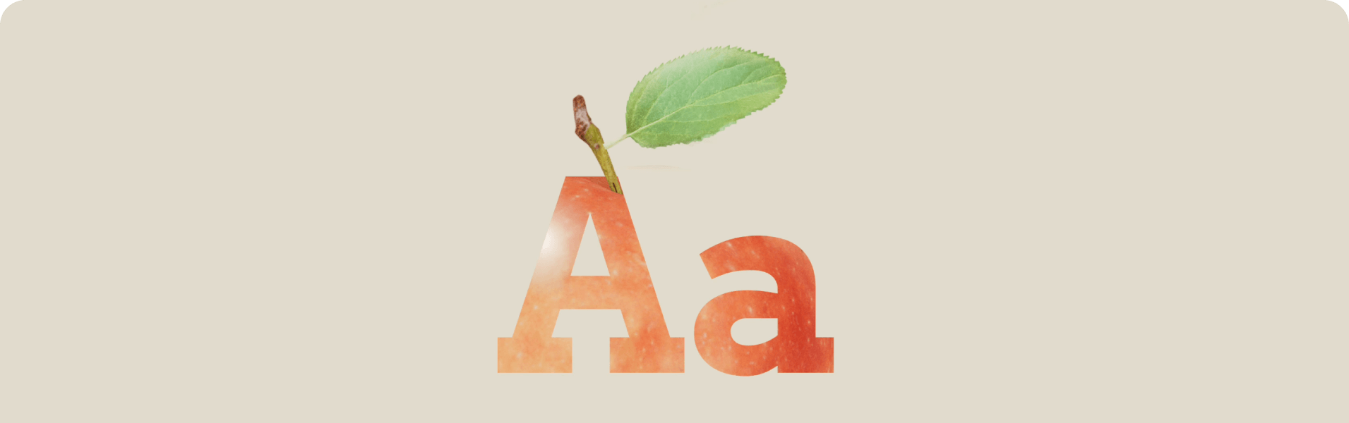 Abeka Phonics logo depectica the letts 'Aa' within an apple